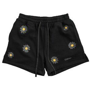 Kill Crew Black Daisy Women's Athletic Shorts